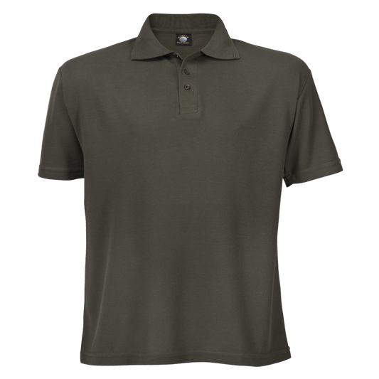 175g Barron Pique Knit Golfer Mens - Military Green