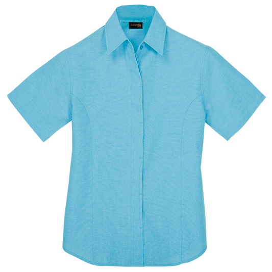 Oxford Blouse Short Sleeve Ladies