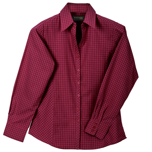 Pioneer Check Blouse Long Sleeve Ladies