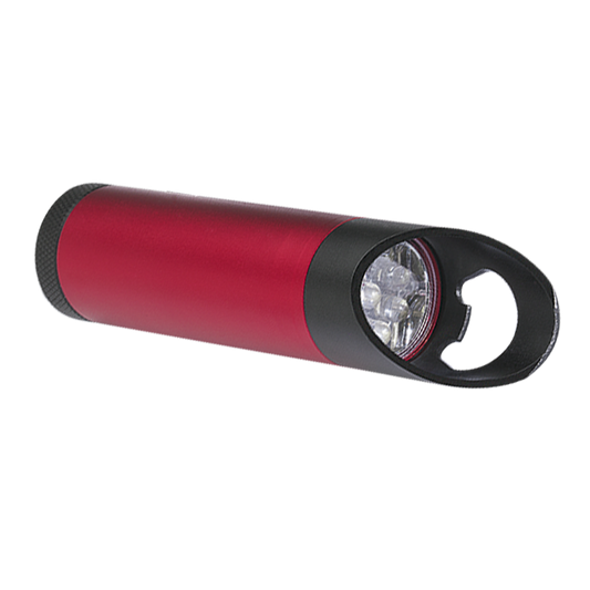 Barron 9 LED Torch and Bottle Opener - Red