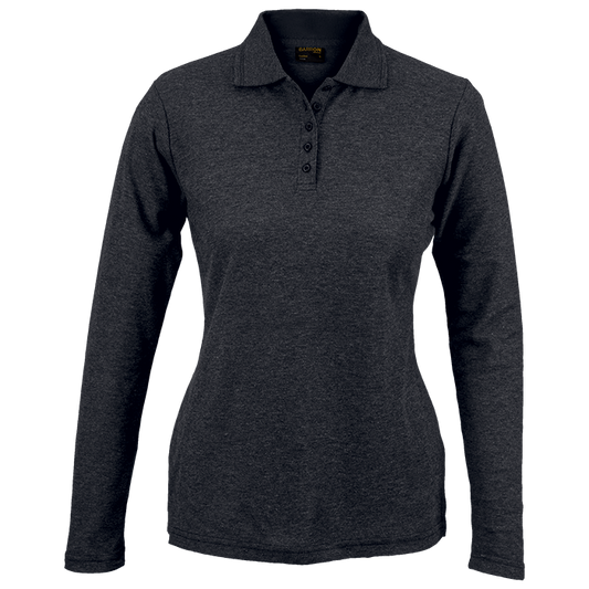 175g Pique Knit Long Sleeve Golfer Ladies