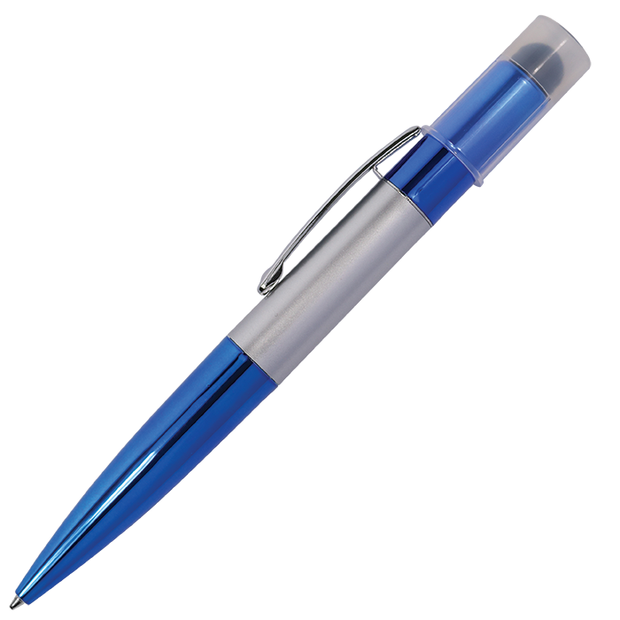 Twist Action Ballpoint Pen with Stylus and LED Lights