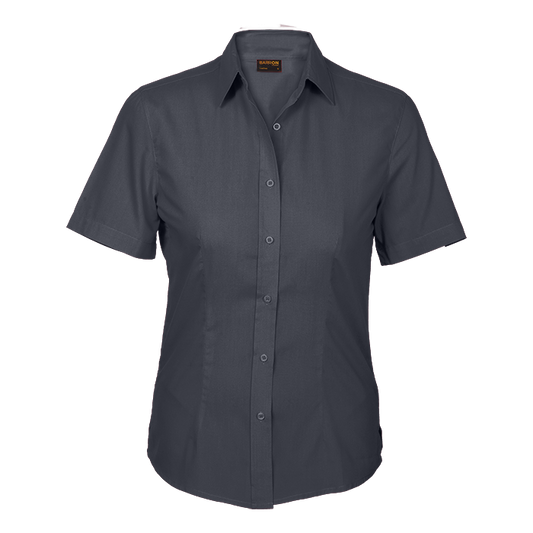 Basic Poly Cotton Blouse Short Sleeve Ladies