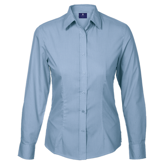 Basic Poly Cotton Blouse Long Sleeve Ladies
