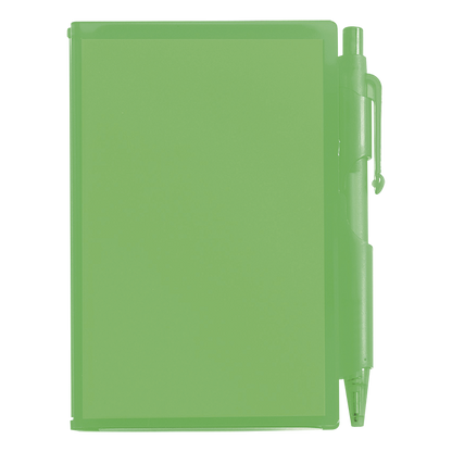Barron Notebook and Pen in Plastic Case - Blue