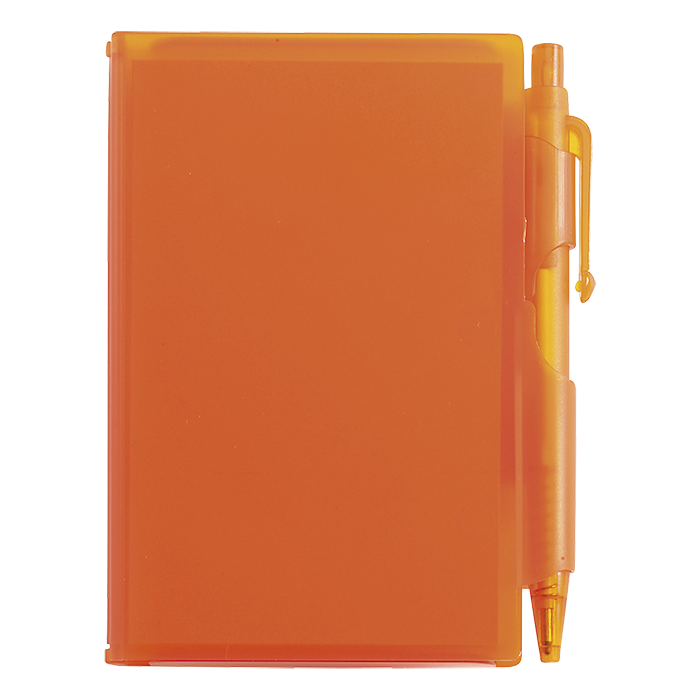 Barron Notebook and Pen in Plastic Case - Blue