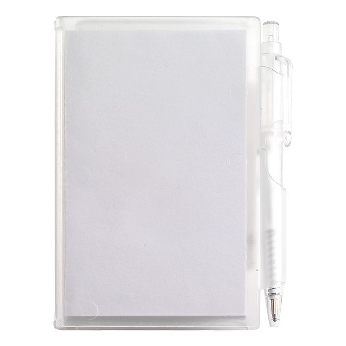 Barron Notebook and Pen in Plastic Case - Blue