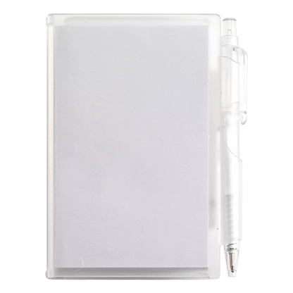 Barron Notebook and Pen in Plastic Case - Blue