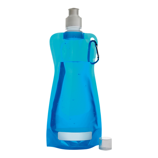 420ml Foldable Water Bottle with Carabiner Clip