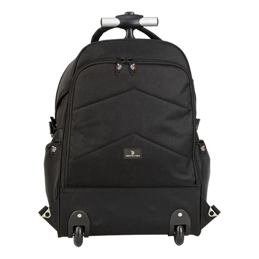 IND127 - Dual Fabric Rolling Laptop Backpack