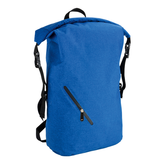 Melange Waterproof Backpack With Diagonal Zip