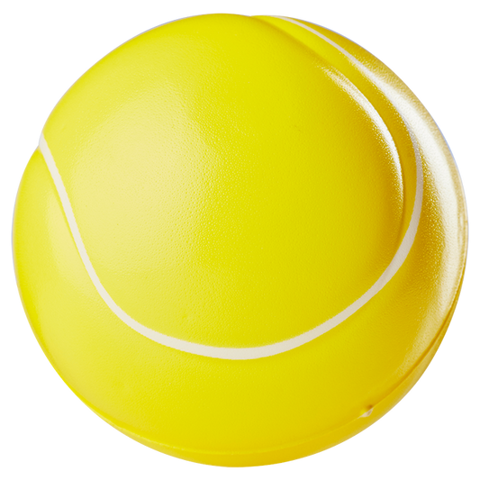 Tennis Ball Shaped Stress Ball - Yellow