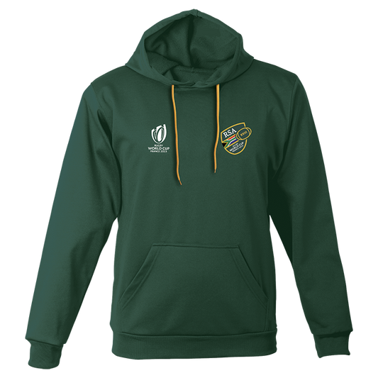 240g Brushed Fleece Rugby World Cup 2023 Hoody - Bottle Green