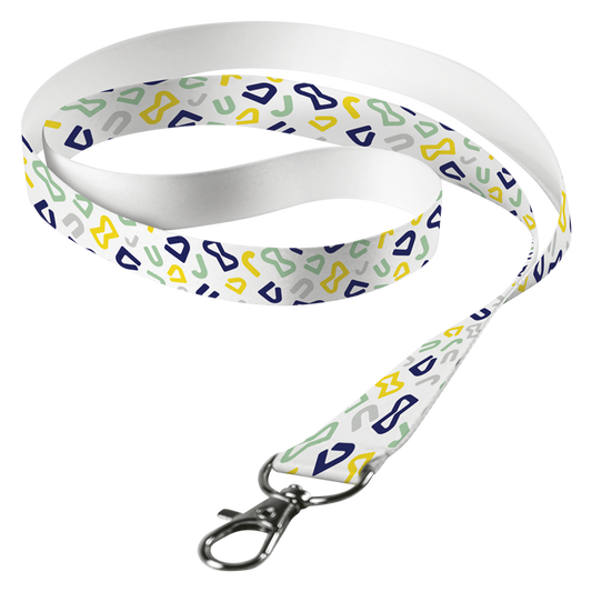 Sublimated Lanyard Single Side Sub with Lobster Ring