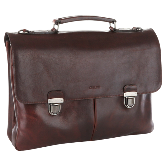 Cellini Woodridge 2 Division Flap Over Briefcase