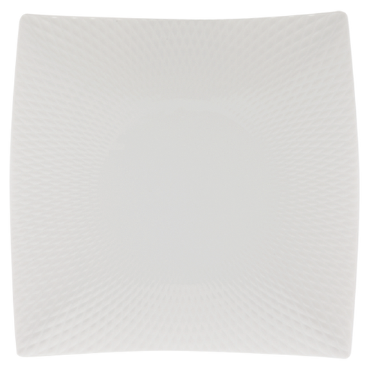 White Basics Diamonds Square Plate