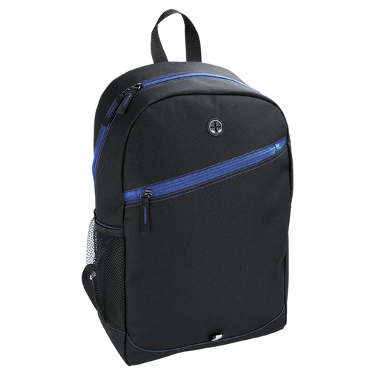 Backpack With Contrast Colour Diagonal Zip