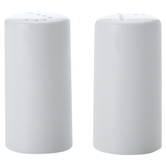 White Basics Cylindrical Salt & Pepper