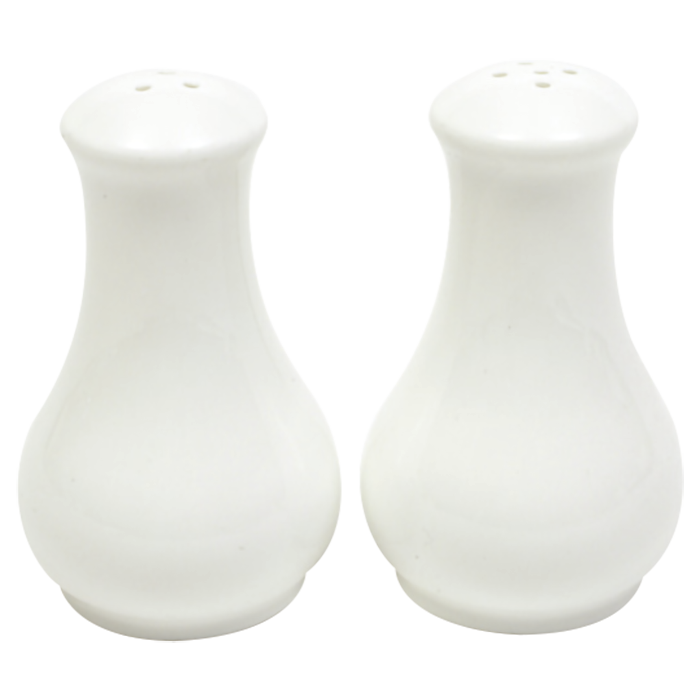 White Basics Fluted Salt & Pepper