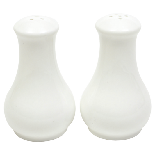 White Basics Fluted Salt & Pepper