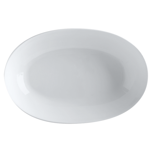 White Basics Oval Bowl