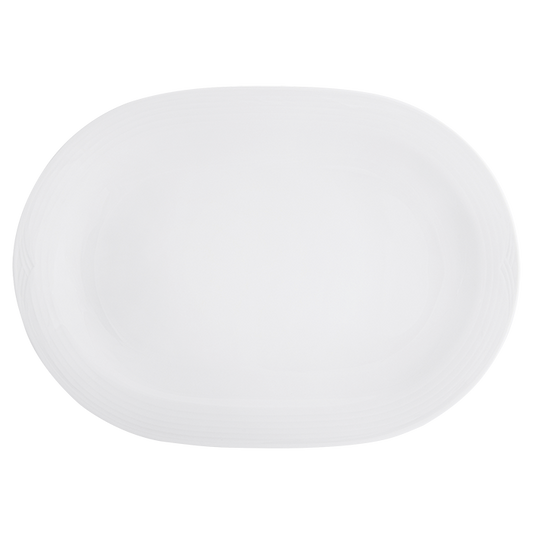 Arctic White Oval Platter