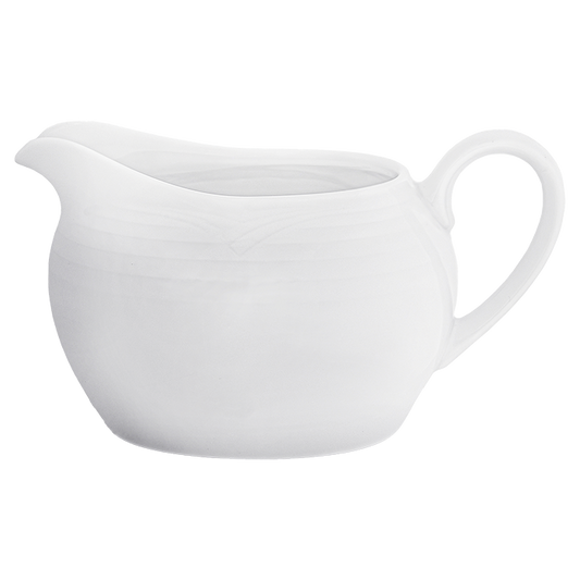 Arctic White Gravy Boat with Saucer
