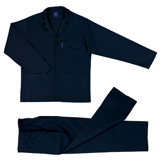 Barron Budget Poly Cotton Conti Suit - Dark Navy