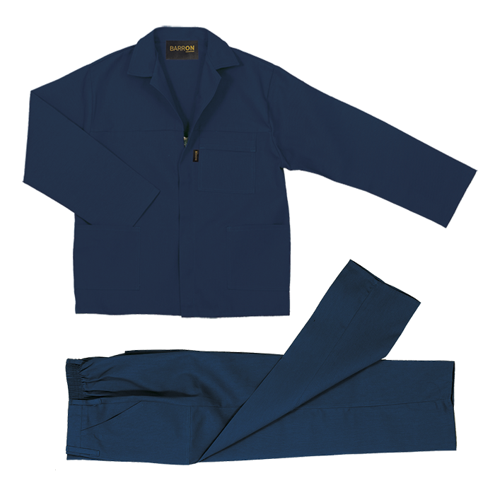 Barron Budget Poly Cotton Conti Suit - Navy