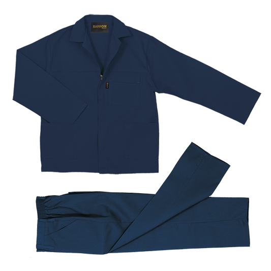 Barron Budget Poly Cotton Conti Suit - Navy