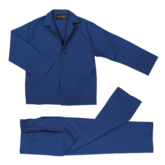 Barron Budget Poly Cotton Conti Suit - Royal