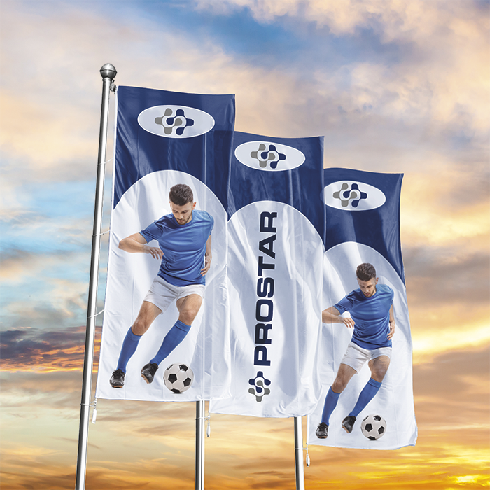 Corporate Flag Single Sided Digital