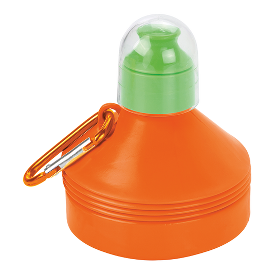 600ml Collapsible Water Bottle with Carabiner Clip