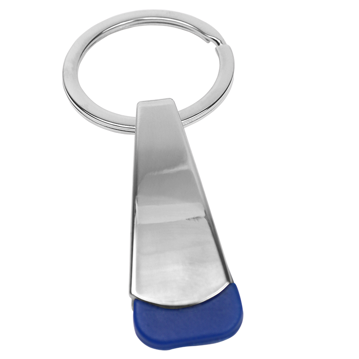 Tear Shaped Chrome Keychain