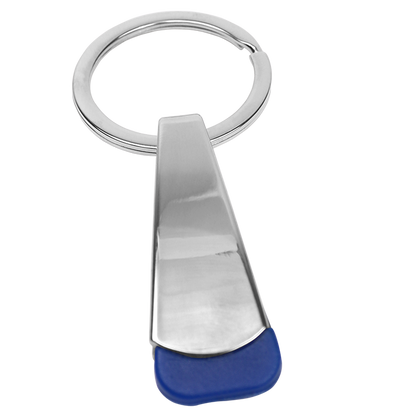 Tear Shaped Chrome Keychain