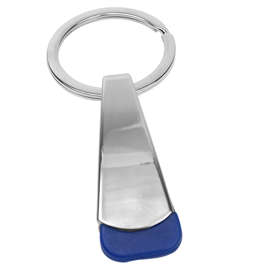 Tear Shaped Chrome Keychain