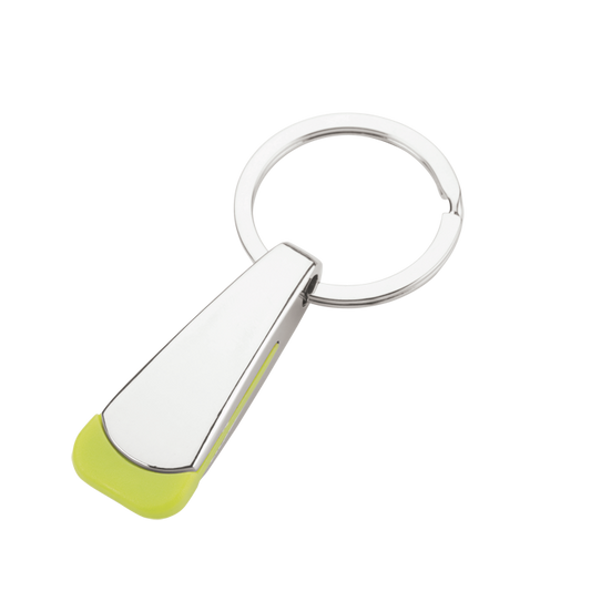 Tear Shaped Chrome Keychain