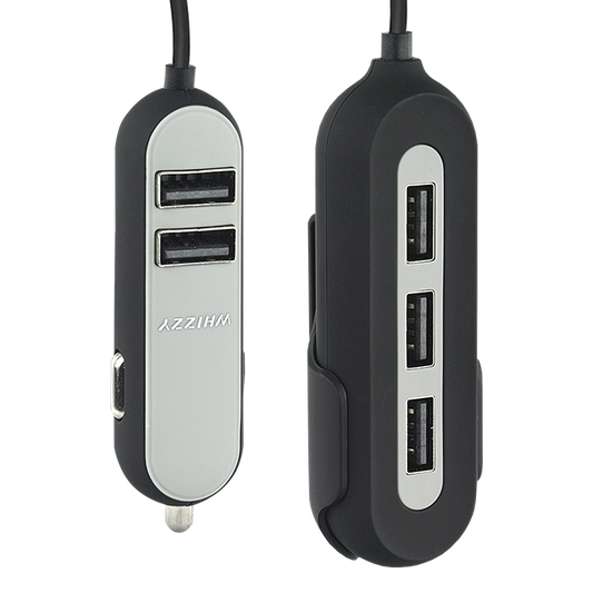 Whizzy 5 Port USB Car Charger
