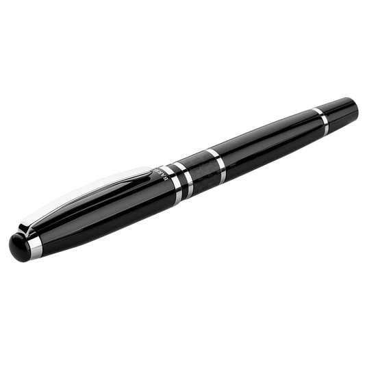 Brass Rollerball Pen with Carbon Fibre Trim