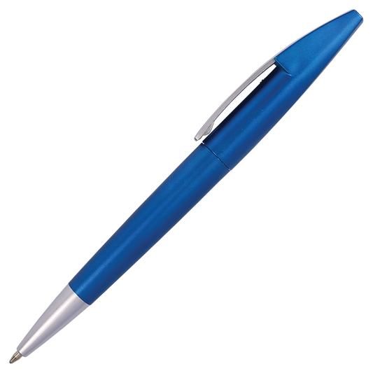 Silver Square Clip Ballpoint Pen