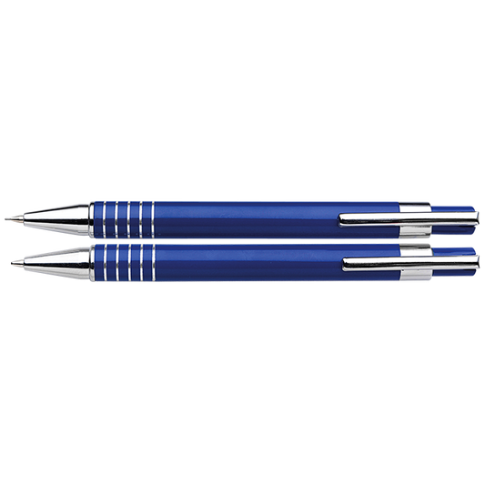 Lacquered Barrel Matching Ballpoint Pen and Clutch Pencil Se