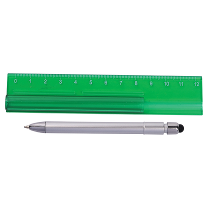 Translucent Ruler with Stylus Pen