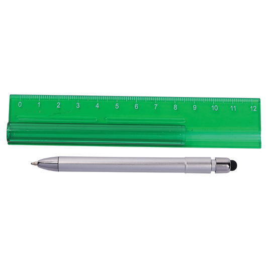 Translucent Ruler with Stylus Pen