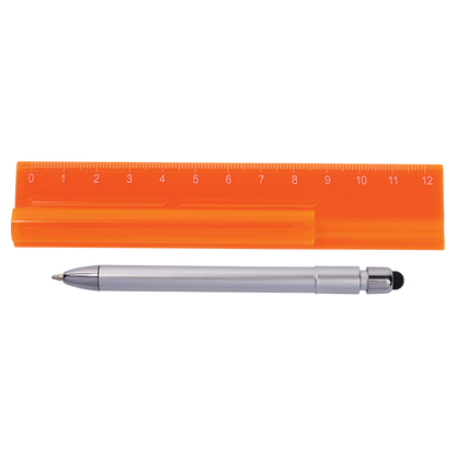 Translucent Ruler with Stylus Pen