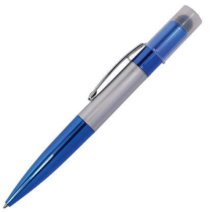 Twist Action Ballpoint Pen with Stylus and LED Lights