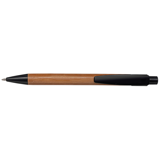 Bamboo Ballpoint Pen with Plastic Trims