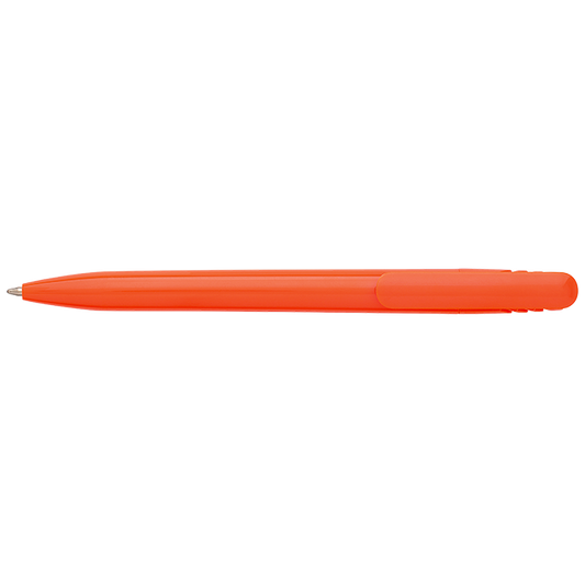 Solid Colour Ballpoint Pen with Matching Coloured Clip
