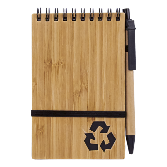 Bamboo Notebook With Pen