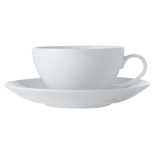 White Basics Coupe Cup and Saucer 200ml