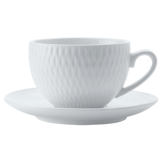 White Basics Diamonds Demi Cup and Saucer 90ml